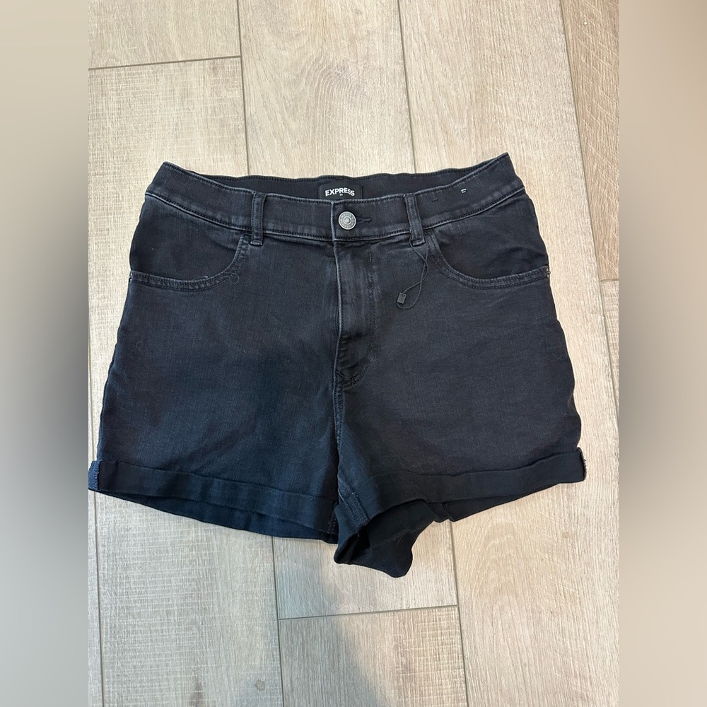 Express Black Denim Shorts - size 10